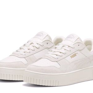 [SOLD] Puma White Platform Sneakers with Soft Foam Sole Size 8.5 Women’s